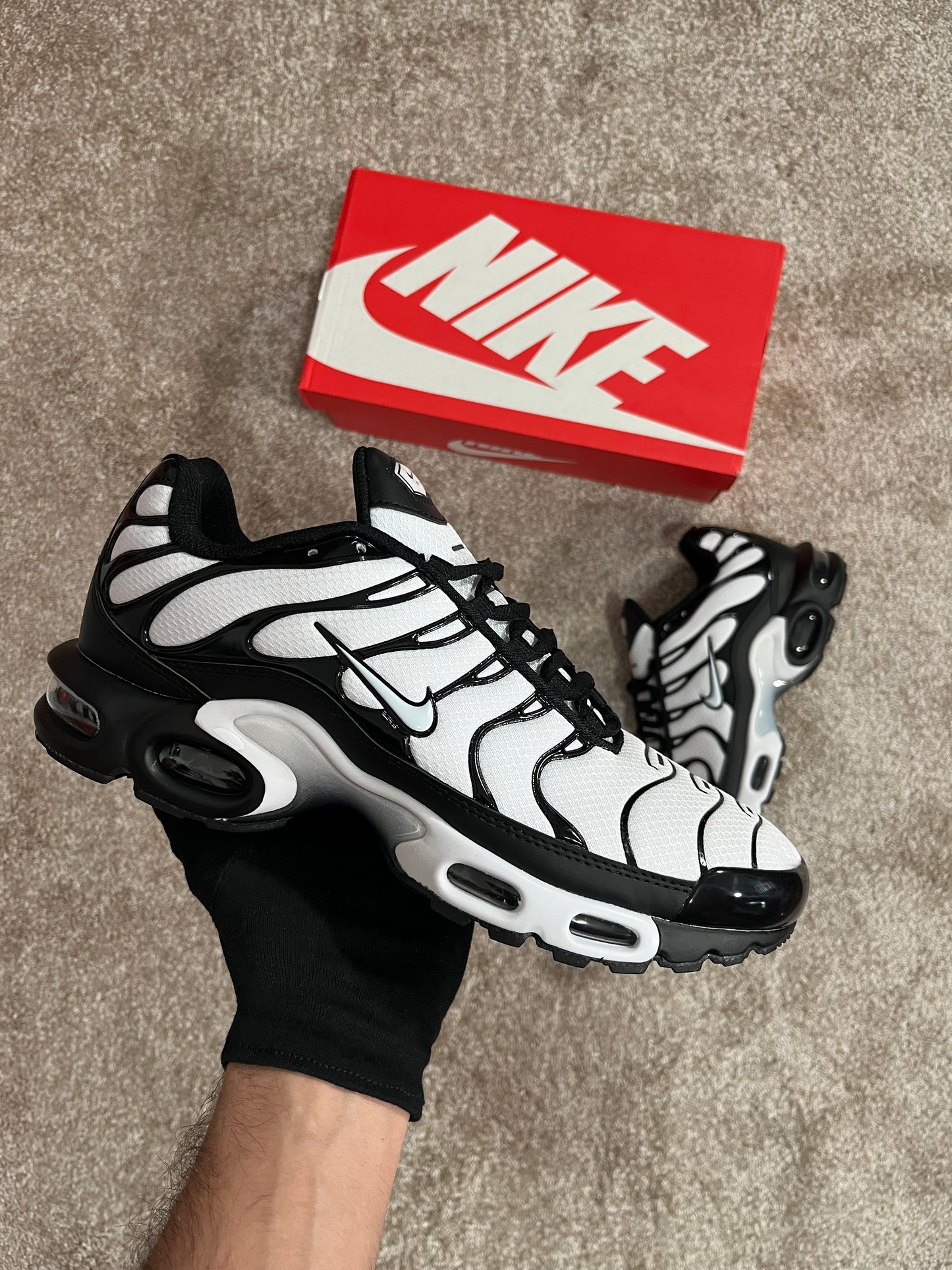 Nike Air Max Plus TN BLACK AND WHITE